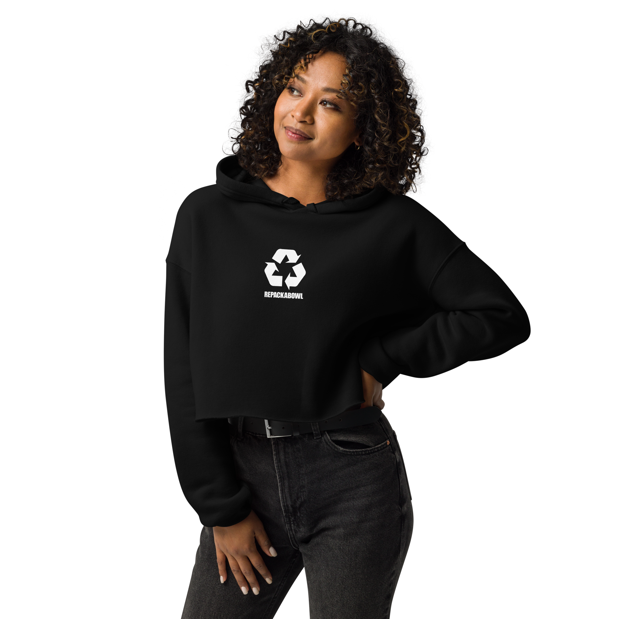 REPACKABOWL - Women's Crop Hoodie