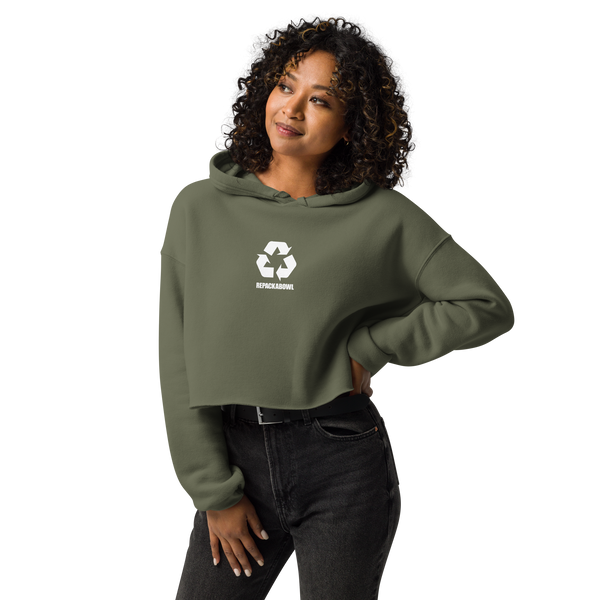 REPACKABOWL - Women's Crop Hoodie