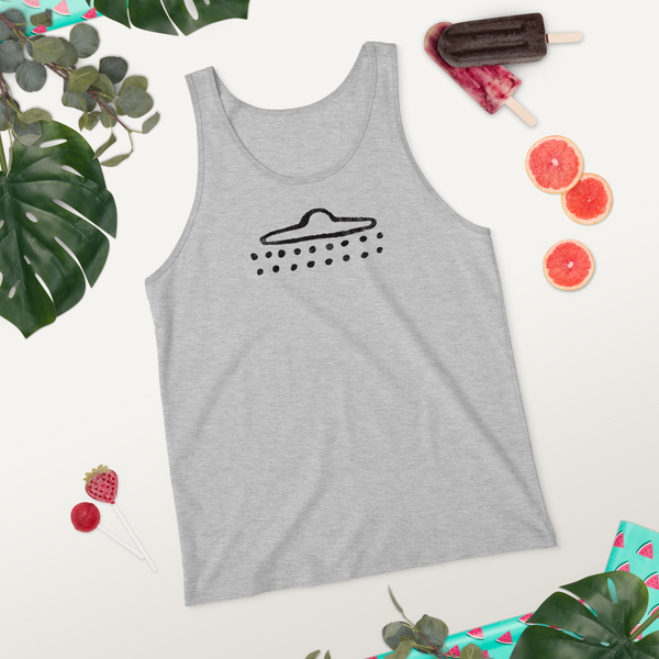 UFO Cave Drawing - Unisex Tank Top