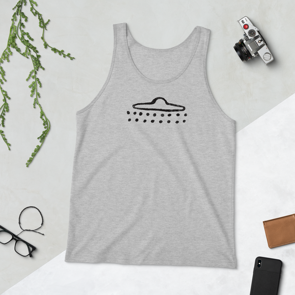 UFO Cave Drawing - Unisex Tank Top