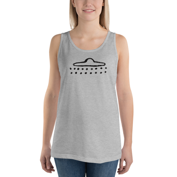 UFO Cave Drawing - Unisex Tank Top