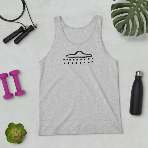 UFO Cave Drawing - Unisex Tank Top