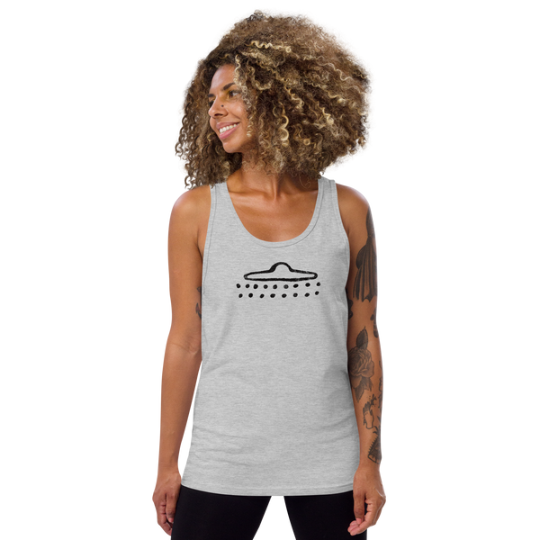 UFO Cave Drawing - Unisex Tank Top