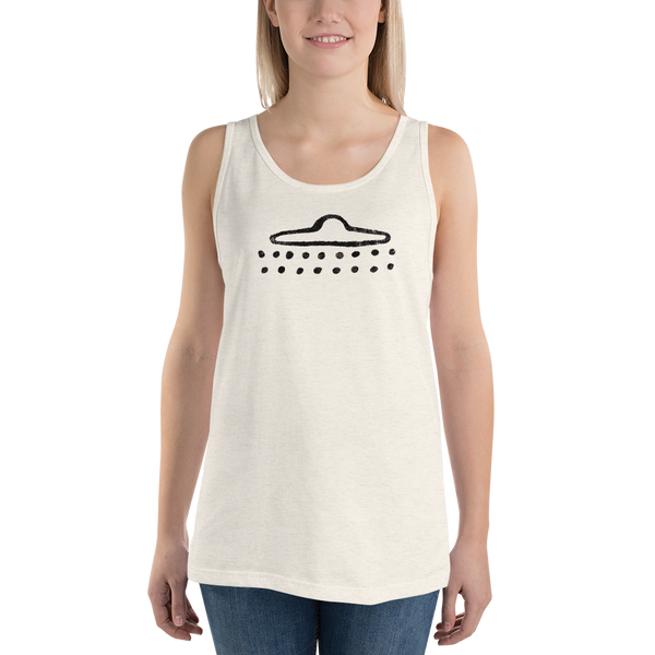 UFO Cave Drawing - Unisex Tank Top