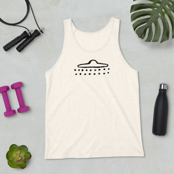 UFO Cave Drawing - Unisex Tank Top