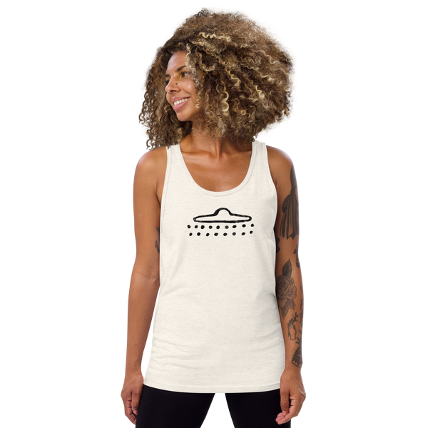 UFO Cave Drawing - Unisex Tank Top