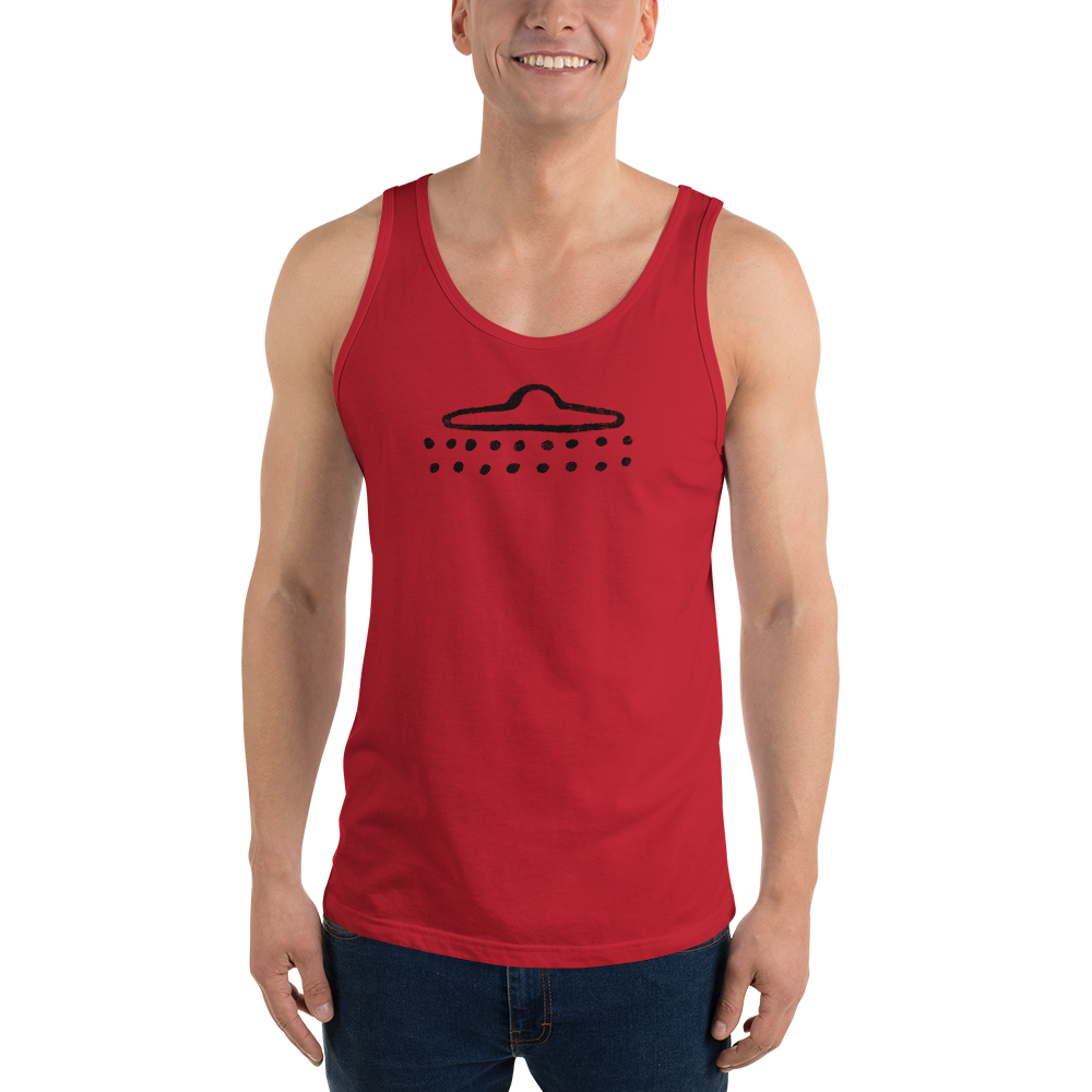 UFO Cave Drawing - Unisex Tank Top