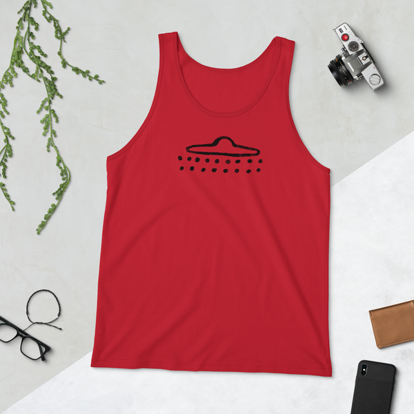 UFO Cave Drawing - Unisex Tank Top