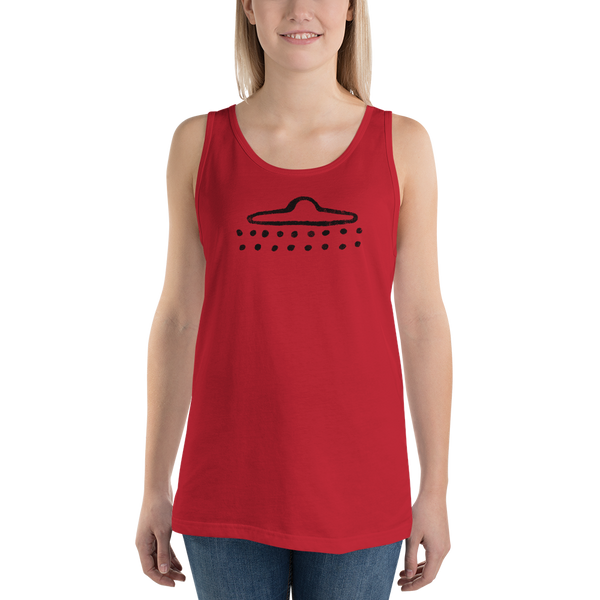 UFO Cave Drawing - Unisex Tank Top