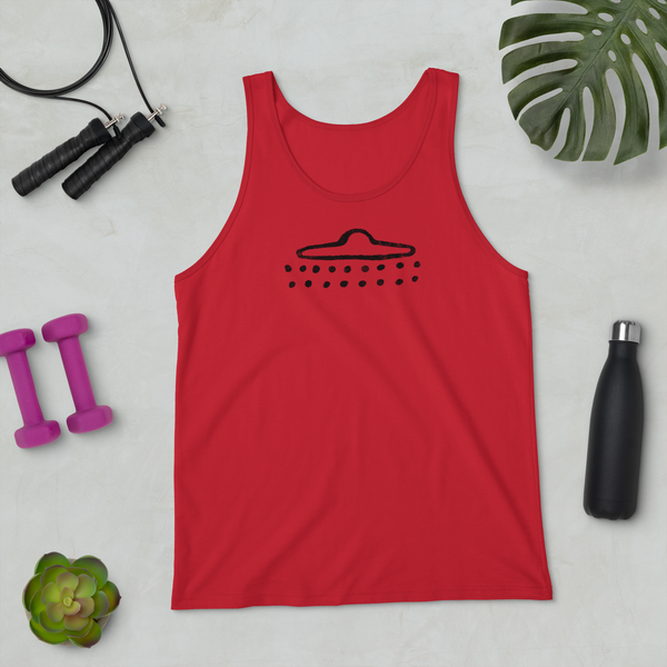 UFO Cave Drawing - Unisex Tank Top