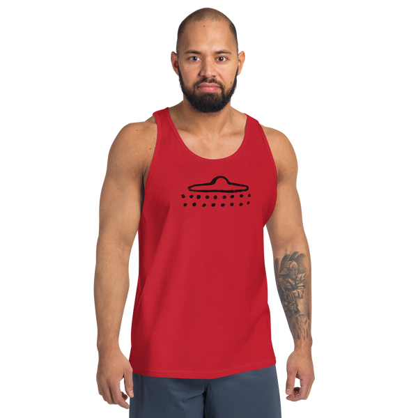 UFO Cave Drawing - Unisex Tank Top