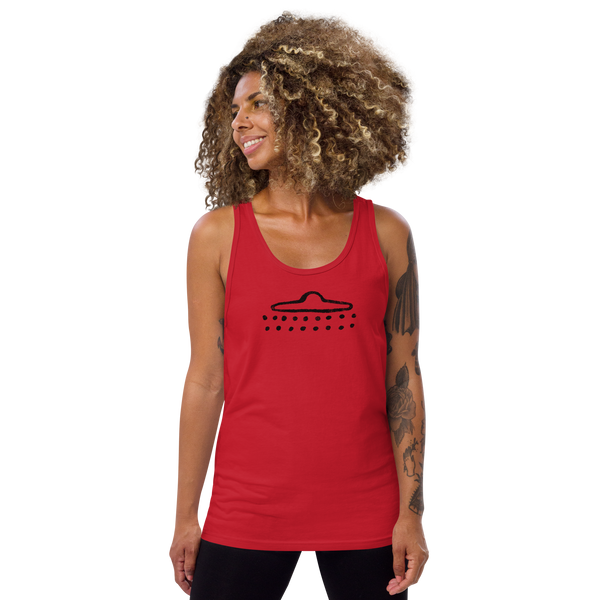 UFO Cave Drawing - Unisex Tank Top