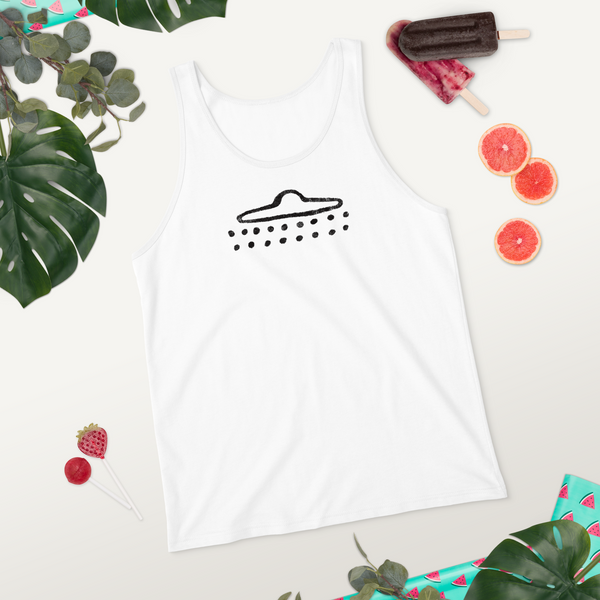 UFO Cave Drawing - Unisex Tank Top