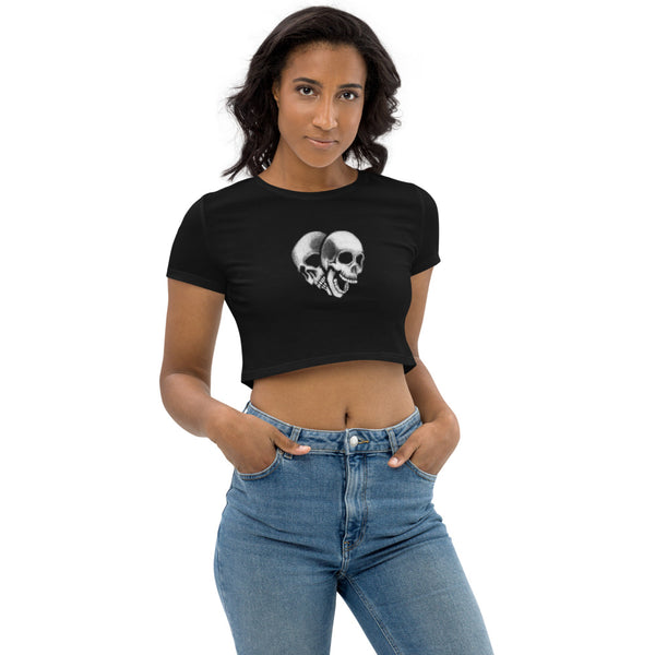 Skull Heart - Organic Crop Top