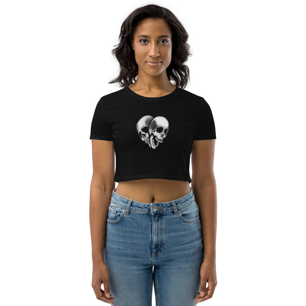 Skull Heart - Organic Crop Top