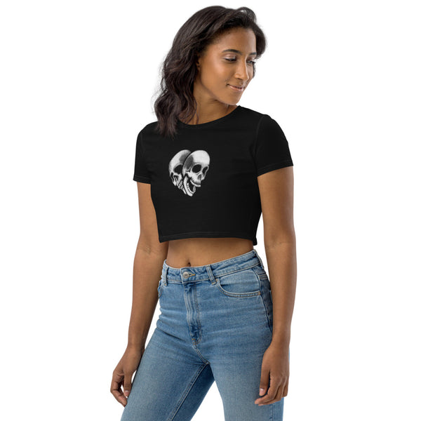 Skull Heart - Organic Crop Top