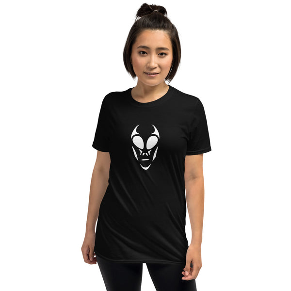 Alien Head - Black Short-Sleeve Unisex T-Shirt