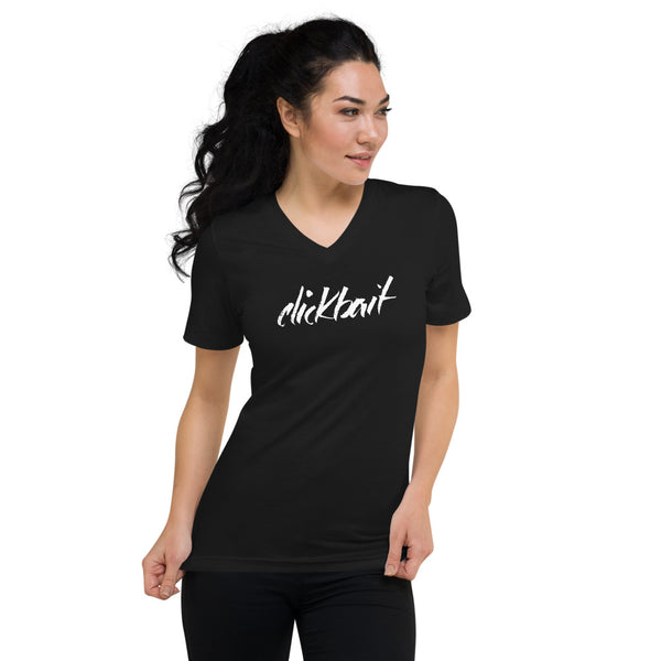 Clickbait - Unisex Short Sleeve V-Neck T-Shirt