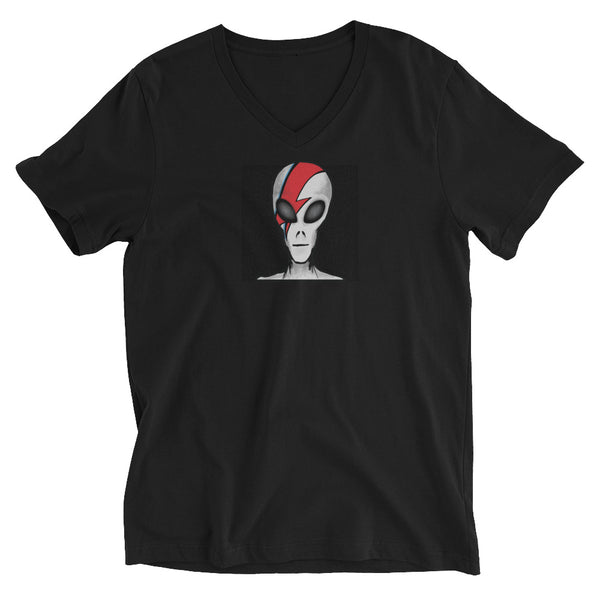 Starman - Unisex Short Sleeve V-Neck T-Shirt