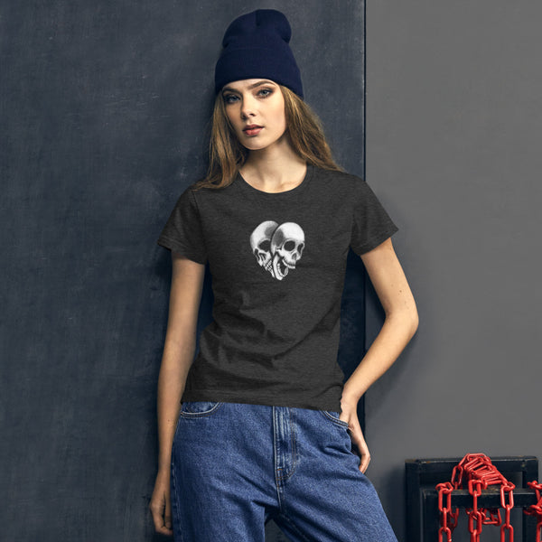 Skull Heart - Women's short sleeve t-shirt