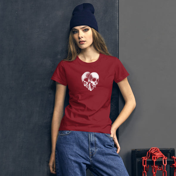 Skull Heart - Women's short sleeve t-shirt